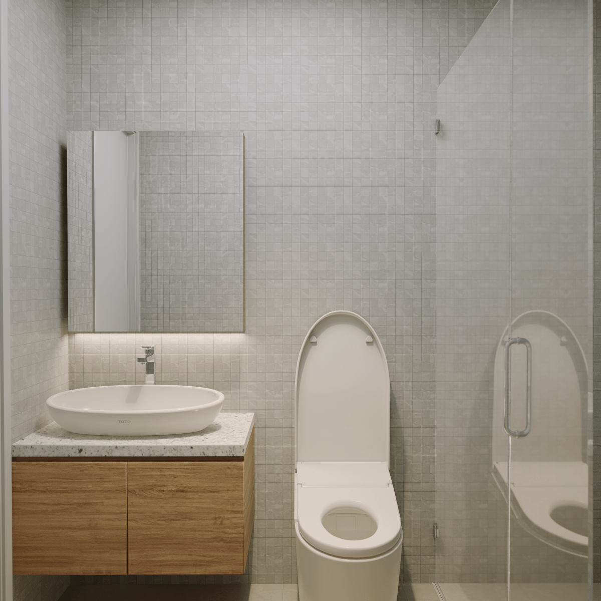 2 X 2 In Torino Argento Matte Glazed Porcelain Mosaic - BUILDMYPLACE