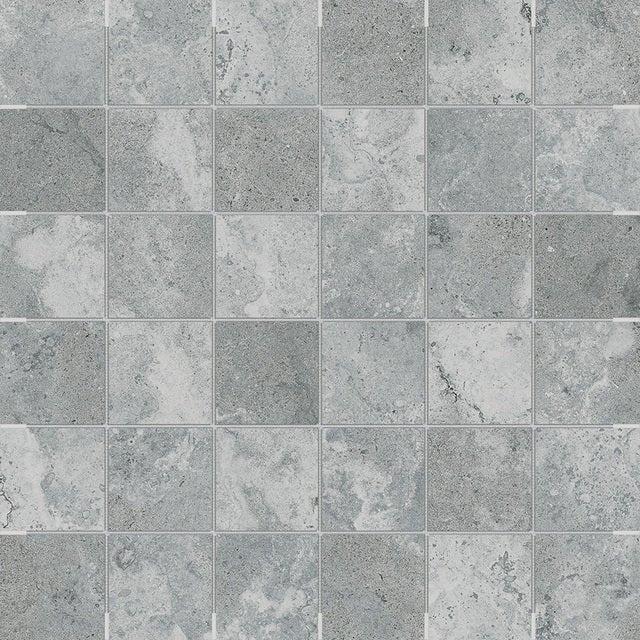 2 x 2 in Veneta Argento Matte Glazed Porcelain Mosaic - BUILDMYPLACE