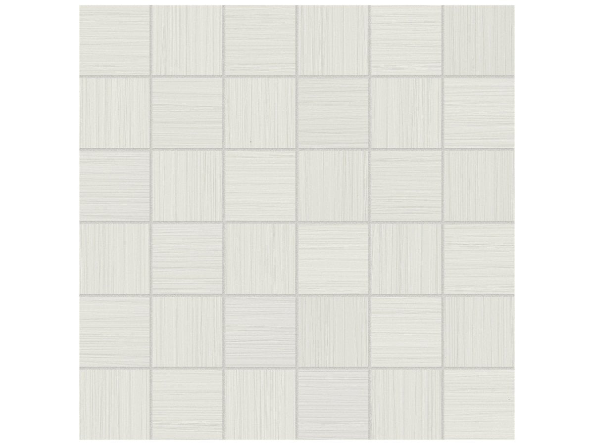 2 X 2 In Zera Annex Bianco Matte Color Body Porcelain Mosaic - BUILDMYPLACE