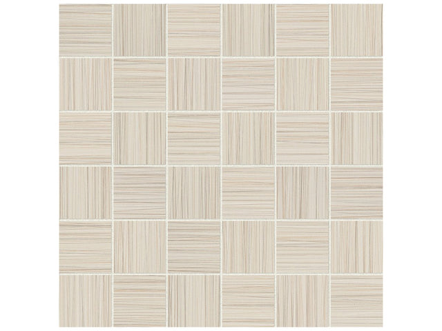 2 X 2 In Zera Annex Oyster Matte Color Body Porcelain Mosaic - BUILDMYPLACE