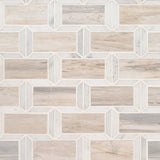 2" X 4" Angora Framework Polished Warm White Subway Joint Mosaic Tile (10SQ FT/CTN) - BUILDMYPLACE