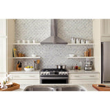 2" X 4" Framework Geometric Polished Cool - White Subway Joint Mosaic Tile (10SQ FT/CTN) - BUILDMYPLACE