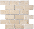 2 X 4 In Brick Berkshire Crema Tumbled Marble Mosaic - BUILDMYPLACE