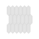 2 X 5 In Picket Soho Gallery Grey Matte Glazed Porcelain Mosaic - BUILDMYPLACE