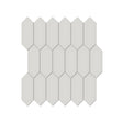 2 X 5 In Picket Soho Halo Grey Matte Glazed Porcelain Mosaic - BUILDMYPLACE