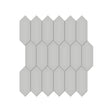 2 X 5 In Picket Soho Loft Grey Glossy Glazed Porcelain Mosaic - BUILDMYPLACE