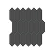 2 X 5 In Picket Soho Retro Black Matte Glazed Porcelain Mosaic - BUILDMYPLACE