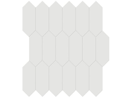 2 X 5 In Picket Soho Vintage Grey Matte Glazed Porcelain Mosaic - BUILDMYPLACE