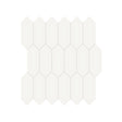 2 x 5 in. Soho Canvas White Picket Matte Glazed Porcelain Mosaic - BUILDMYPLACE