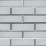 2" X 6" Ice Bevel Subway Glass Mosaic Wall Tile (9.6SQ FT/CTN) - BUILDMYPLACE