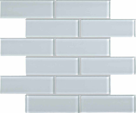 2 X 6 In Brick Element Skylight Light Colors Glass Mosaic - BUILDMYPLACE