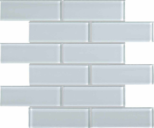 2 X 6 In Brick Element Skylight Light Colors Glass Mosaic - BUILDMYPLACE