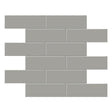 2 X 6 In Brick Soho Cement Chic Glossy Glazed Porcelain Mosaic - BUILDMYPLACE