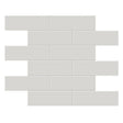 2 X 6 In Brick Soho Halo Grey Matte Glazed Porcelain Mosaic - BUILDMYPLACE