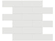 2 X 6 In Brick Soho Vintage Grey Glossy Glazed Porcelain Mosaic - BUILDMYPLACE