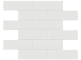 2 X 6 In Brick Soho Vintage Grey Glossy Glazed Porcelain Mosaic - BUILDMYPLACE