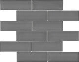 2 X 6 In Brick Stainless Steel Mosaic - BUILDMYPLACE