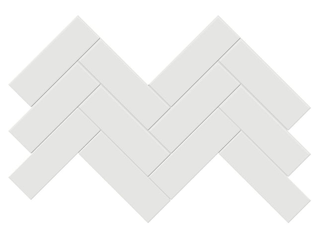 2 X 6 In Herringbone Soho Vintage Grey Matte Glazed Porcelain Mosaic - BUILDMYPLACE