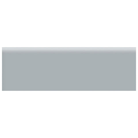2 x 6 in Soho Cloud Blue Glossy Glazed Ceramic Bullnose