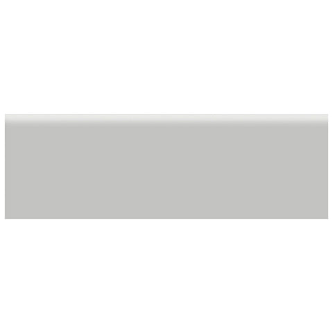 2 x 6 in Soho Loft Grey Glossy Glazed Ceramic Bullnose