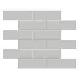 2 x 6 in. Soho Loft Grey Matte Glazed Porcelain Wall Brick Mosaic - BUILDMYPLACE