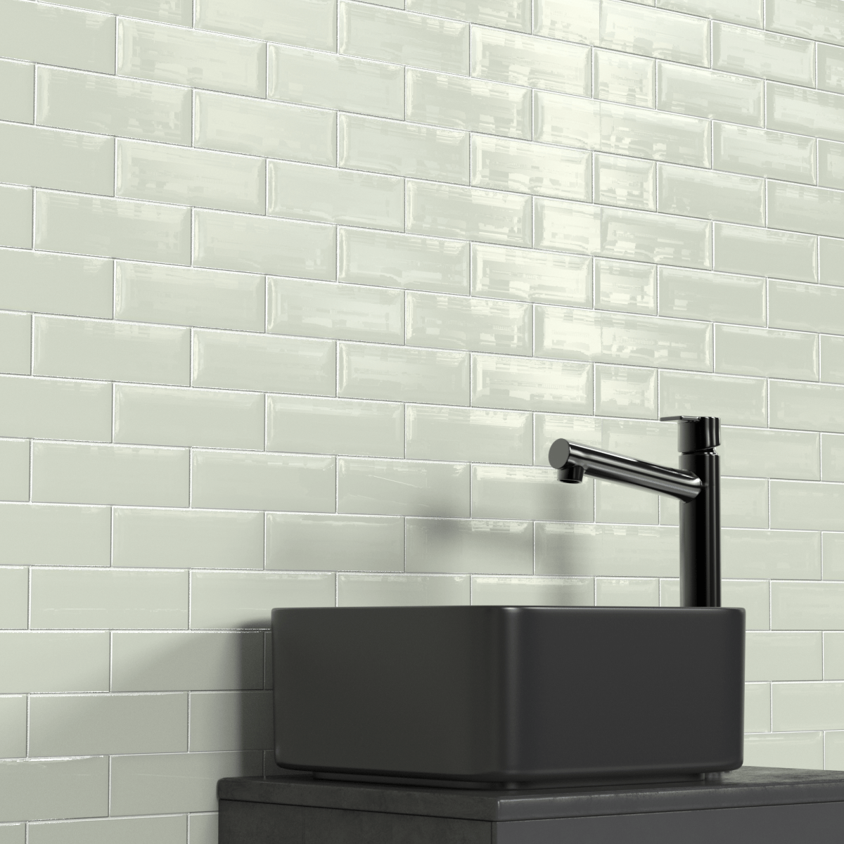 2 x 6 in. Soho Soft Sage Brick Matte Glazed Porcelain Mosaic - BUILDMYPLACE