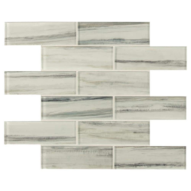 2" X 6" Malta Cliffs Cool White Subway Wall Tile (9.7SQ FT/CTN) - BUILDMYPLACE