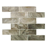 2" X 6" Opalina Beige Glass Subway Brick Wall Mosaic Tile (14.4SQ FT/CTN) - BUILDMYPLACE