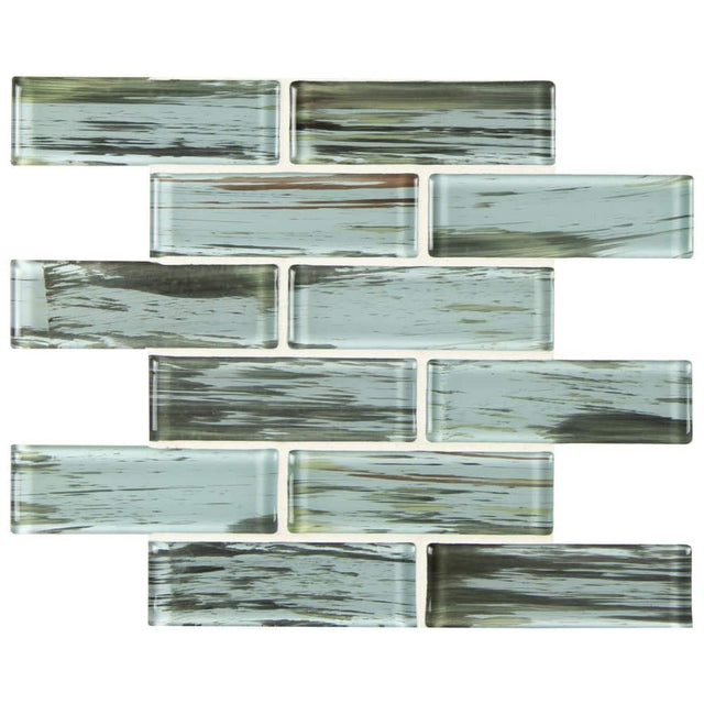 2" X 6" Verde Green Glass Subway Mosaic Wall Tile (9.8SQ FT/CTN) - BUILDMYPLACE