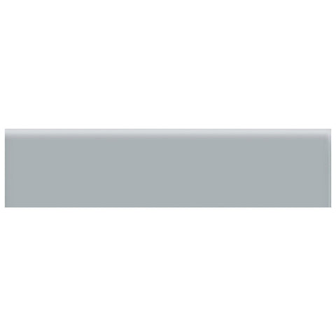 2 x 8 in. Soho Cloud Blue Glossy Glazed Ceramic Bullnose Trim