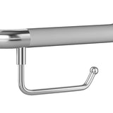 20 In. Ergo Angle Bar with Optional Toilet Paper Holder, ADA Compliant Steel Grab Bar - BUILDMYPLACE