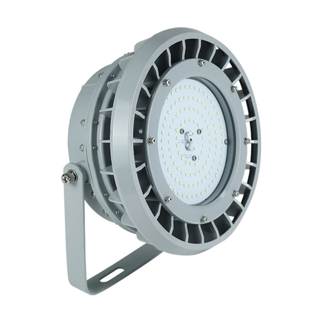 200 Watt LED Explosion Proof Round High Bay Light, B Series, Dimmable, 5000K, 27000LM, AC100 - 277V, IP66, Hazardous Location Lighting Fixtures - BUILDMYPLACE