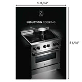 ZLINE 30" Autograph Edition Kitchen Package with Stainless Steel Dual Fuel Range and Range Hood with Matte Black Accents (2AKP-RARH30-MB)