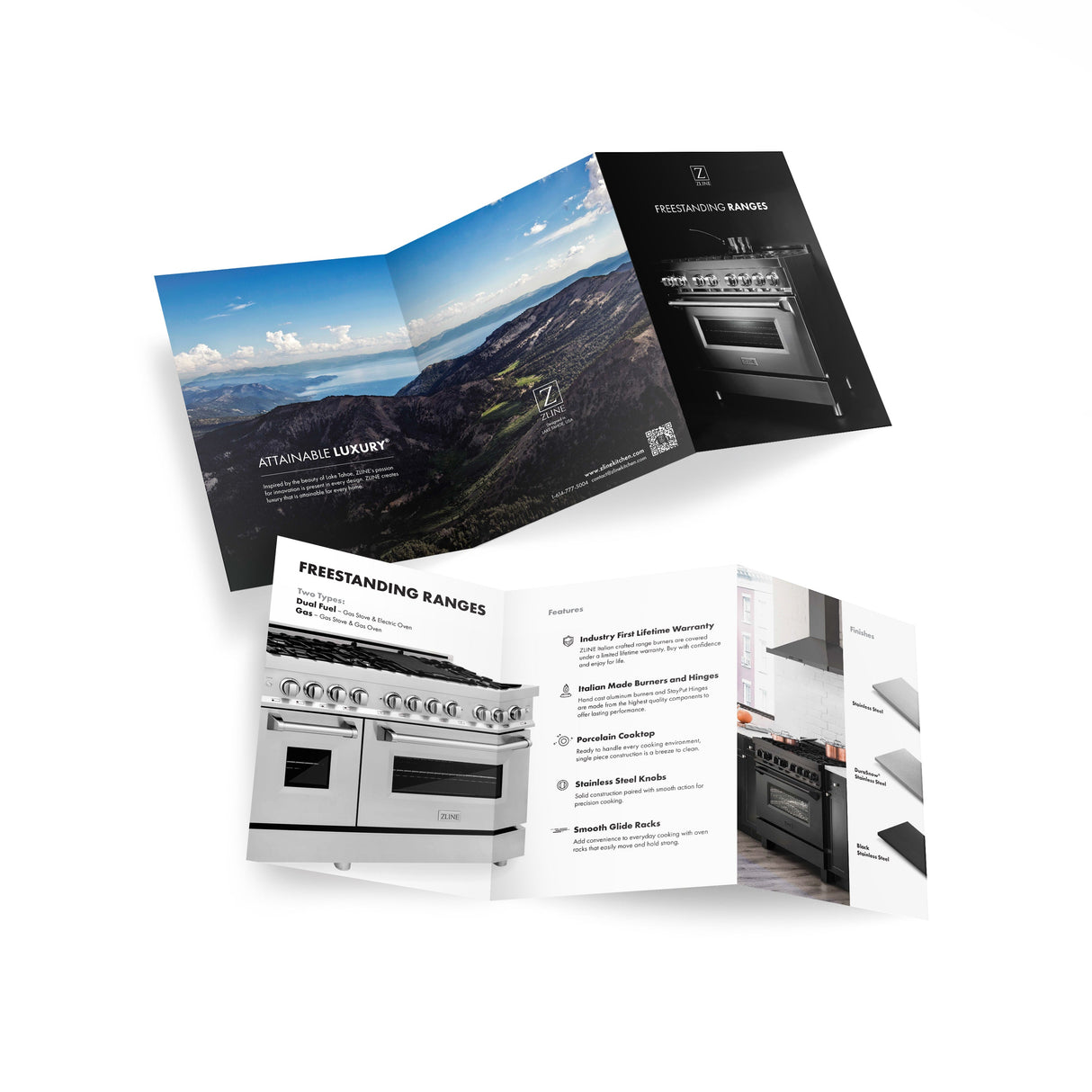 ZLINE 30" Autograph Edition Kitchen Package with Stainless Steel Dual Fuel Range and Range Hood with Matte Black Accents (2AKP-RARH30-MB)