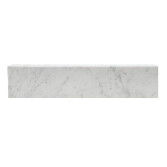 21 in. Bianco Marble Vanity Sidesplash in Carrara White, Premium 1 in. Thickness - BUILDMYPLACE