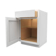 21 Inch Wide Accessible ADA - Single Door Base Cabinet - Luxor White Shaker - Ready To Assemble, 21"W x 32.5"H x 24"D - BUILDMYPLACE