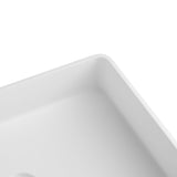 21.25" White Rectangular Vessel Bathroom Sink - BUILDMYPLACE