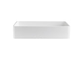 21.25" White Rectangular Vessel Bathroom Sink - BUILDMYPLACE