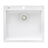 22 x 20 inch Drop - in Topmount Granite Composite Single Bowl Kitchen Sink - BUILDMYPLACE