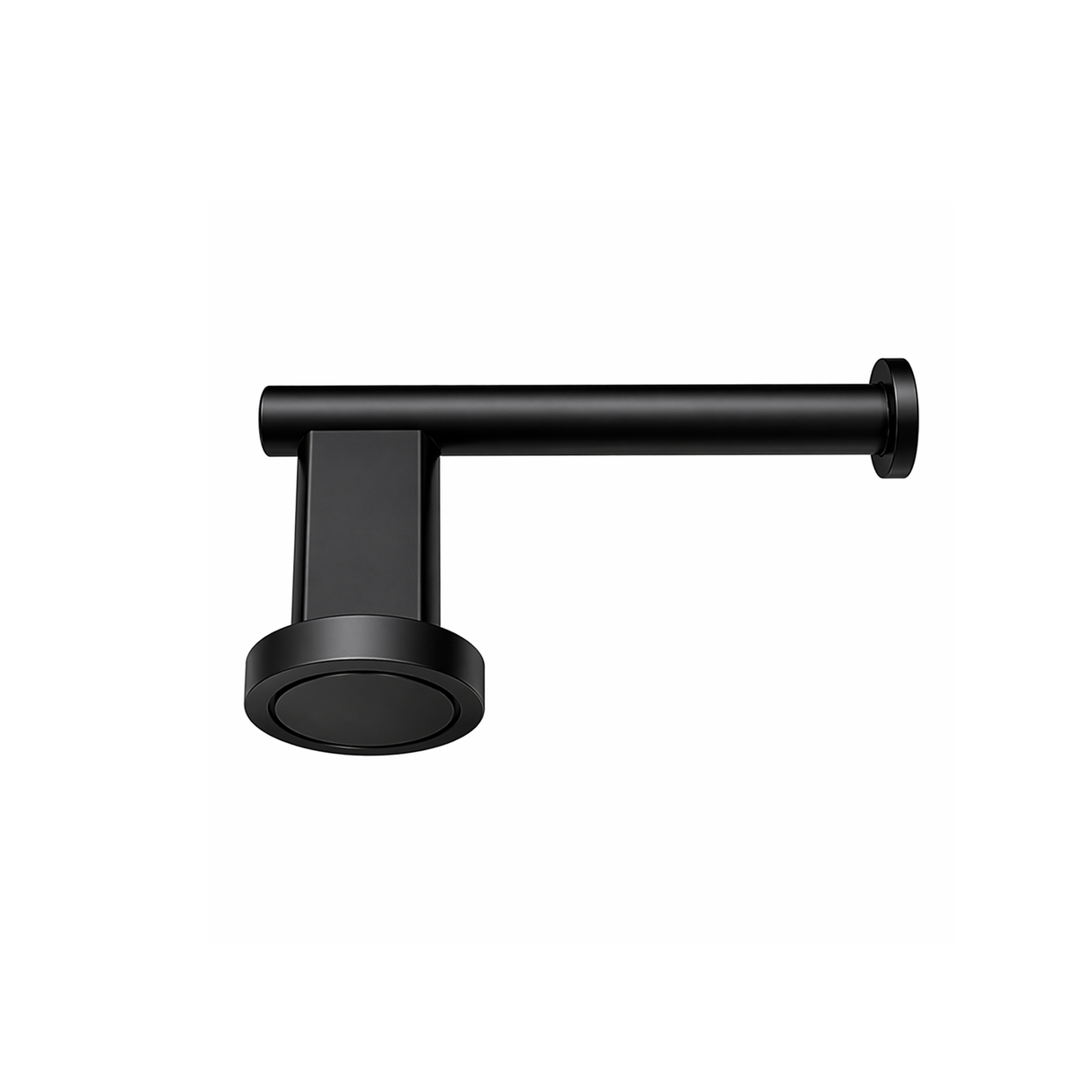 Ivanees 4-Piece Bathroom Accessories Set in Matte Black Finish – Stainless Steel Robe Hook, Towel Ring, Toilet Paper Holder & Towel Bar