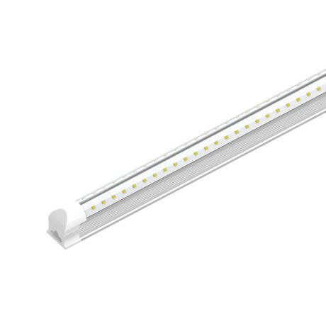 22W Integrated LED Tube Light - 4ft V Shape - 6500k Clear Cover - Works without T8 Ballast - BUILDMYPLACE