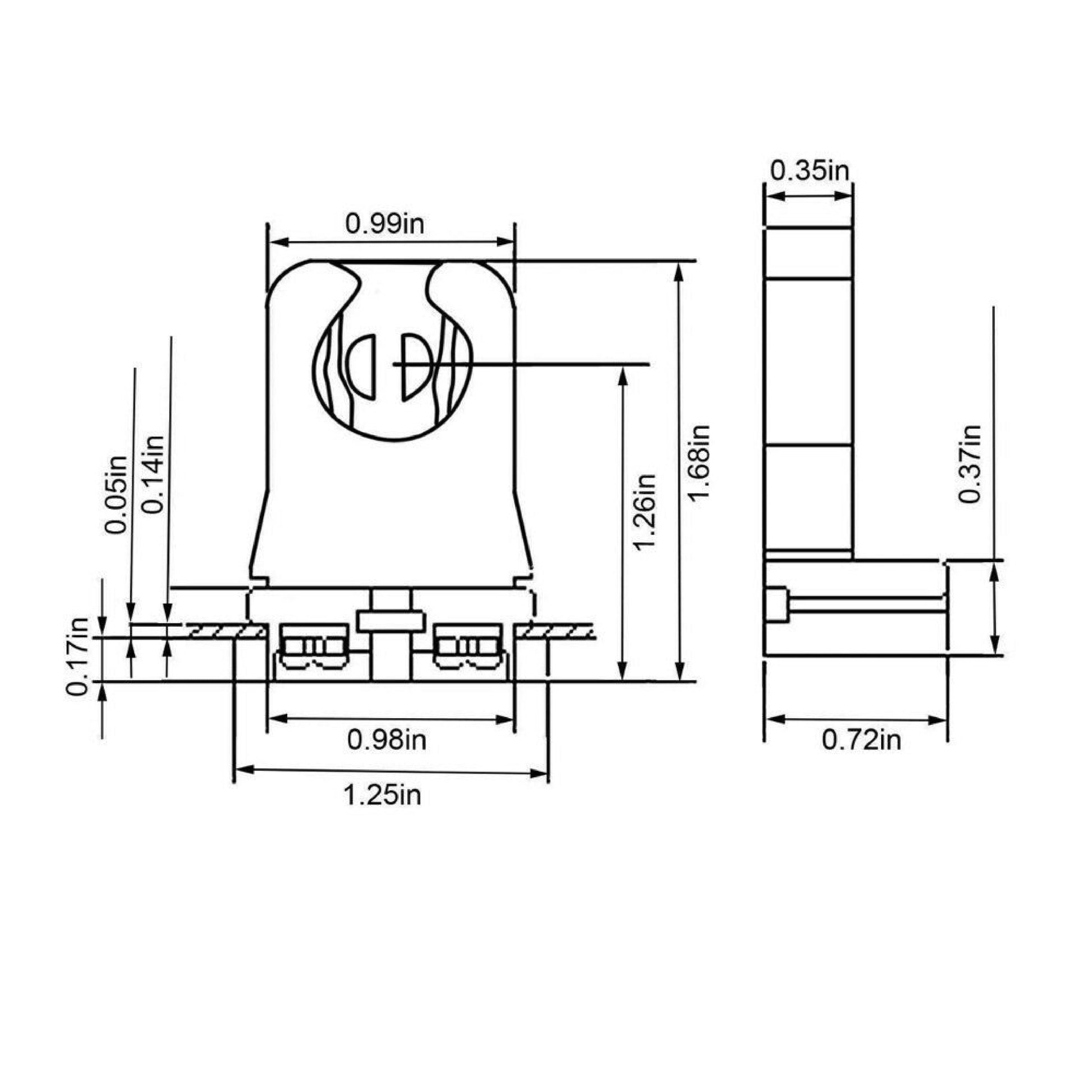 non-shunted-tombstone-socket