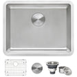 23 - inch Undermount Kitchen Sink 16 Gauge Stainless Steel Single Bowl - BUILDMYPLACE