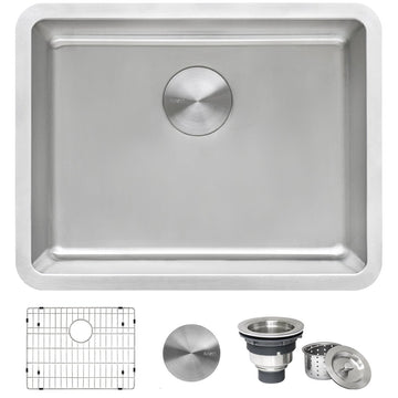 23-inch Undermount Kitchen Sink 16 Gauge Stainless Steel Single Bowl