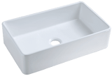 23 Inch White Single Bowl Porcelain Apron Front Kitchen Sink - BUILDMYPLACE