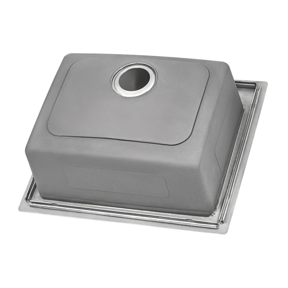 23 x 20 inch Drop - in Topmount Kitchen Sink 16 Gauge Stainless Steel Single Bowl - BUILDMYPLACE