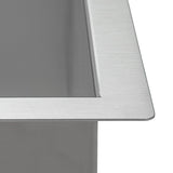 23" x 8" Bar Prep Sink Narrow Trough Undermount 16 Gauge Stainless Steel Single Bowl - BUILDMYPLACE