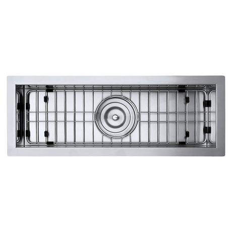 23" x 8" Bar Prep Sink Narrow Trough Undermount 16 Gauge Stainless Steel Single Bowl - BUILDMYPLACE