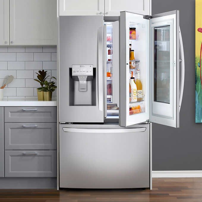 24 cu. ft. Counter Depth InstaView Door In Door Smart Refrigerator With Craft Ice Maker - BUILDMYPLACE