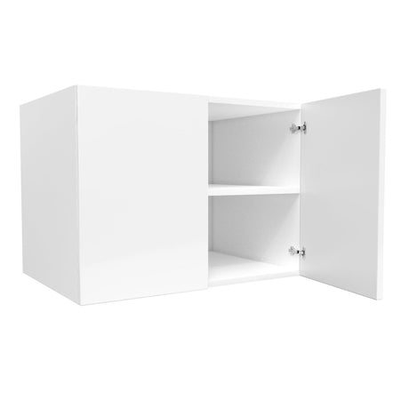 24 Deep Wall Cabinet | Milano White | 33W x 24H x 24D - BUILDMYPLACE